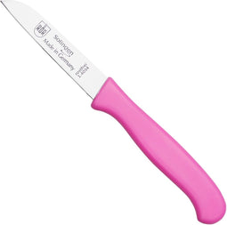 RÖR Solingen Schilmesje Recht - Kunststof Handvat - RVS Lemmet - Neon Roze