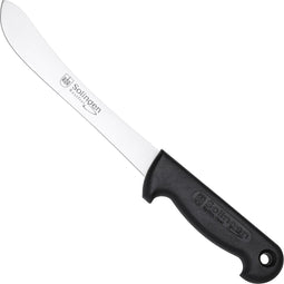 RÖR Solingen Slagersmes - RVS - Lemmet 18 cm - Heft Kunststof Zwart