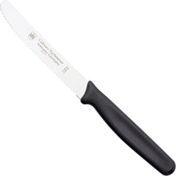 RÖR Solingen Tafelmes Culinaro - RVS - Lemmet 11 cm - Kunststof Heft - Zwart