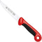 RÖR Solingen Universeelmes - Extra Grip - RVS - Lemmet 13 cm - Zwart met Rood