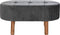 Kruk DKD Home Decor Grijs Natuurlijk Donker grijs Hout 80 x 46 x 38 cm