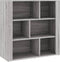 vidaXL - Dressoir - 80x30x80 - cm - bewerkt - hout - grijs - sonoma - eikenkleurig