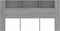 vidaXL - Hoofdbordkast - 200x18,5x104,5 - cm - grijs - sonoma - eikenkleurig