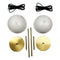 ALONG LED Mini Tafellamp - Set van 2 - Beige/Brass (2 stuks)