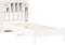 vidaXL - Hoofdbord - met - opbergruimte - 90 - cm - massief - grenenhout - wit