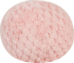 ROSEA - Sierkussen - Roze - 30 x 30 cm - Nepbont