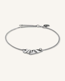 Rosefield Dames Armband - The Lois Liquid Waved Charm - Zilver - BLWBS-J235