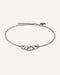 Rosefield Dames Armband - The Lois Liquid Waved Charm - Zilver - BLWBS-J235