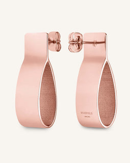 Rosefield Dames Oorbellen - The Lois Folded Charm - Rosé Goud - FCER-J225