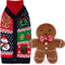 Rosewood - Geschenkdoos -Honden trui, speeltje & snack - Peperkoekman - Gingerbread - kerst- Small