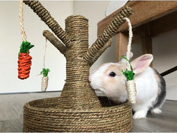 Rosewood Speelboom Wortels - Konijnenspeelgoed - Bruin - 40 x 33 x 33 cm