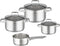 Rösle Charm Kookpannenset - 4 delig - RVS - met glazen deksels