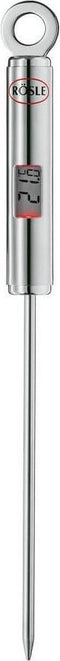 Rösle Gourmet Thermometer - Digitale Thermometer- Roestvrijstaal - Ophangbaar -Zilver