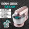 Rosmarino Keukenmachine - Mixer met Mengkom Keukenmachine - Keukenmachines - Keukenmixer - Mixer met Mengkom 5.5L - Keukenmixer met Mengkom - 1400W - Inclusief Garde, Deeg- en Menghaak - Roze