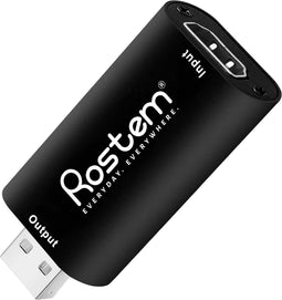 Rostem Capture Card HDMI naar USB - Video Game Capture geschikt voor PlayStation, Xbox, Nintendo, Windows, MAC - Game Capture
