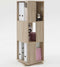FMD Draaikast open ontwerp 34x34x108 cm eikenkleurig