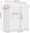 vidaXL - Tuinschuur - 192x152,5x237 - cm - gegalvaniseerd - staal - lichtgrijs
