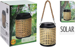 Rotan LED-Solarlamp 12x16 cm