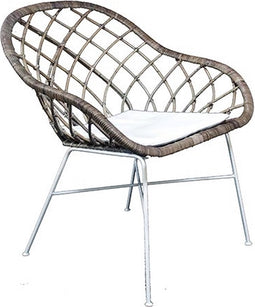 Rotan stoel Chair Grey