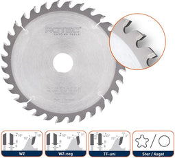 Rotec HM Zaagblad voor handmachines, ø240x3,0x30mm Z=48 WZ