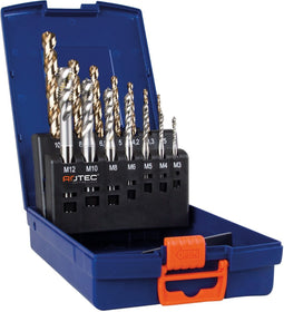 ROTEC HSS-E INOX 1000 Machinetappenset, Doorlopend, in ABS-cassette