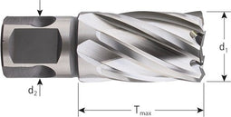 Rotec HSS-XE Kernboor SILVER-LINE, universeel 19, ø55x30