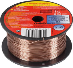 ROTHENBERGER SPOELDRAAD ROESTVRIJ STAAL 0,8MM 1KG VOOR MIG / MAG-STATION