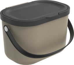 Rotho - Afvalbak - Compostemmer - biologische afvalbakje - 3,2 L - Cappuccino
