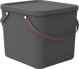 Rotho Albula - Afvalbak / Opberger 40L - Antraciet