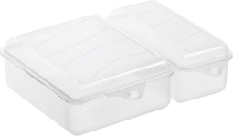 Rotho FUN lunchbox – 1,6 L - 22 x 16,5 x 7 cm - Transparant