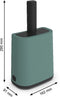 Rotho Mypet Cleaning Set 16.2 x 9.1 x 29 cm - Kattenbak - Groen&Antraciet