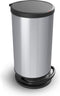 Rotho Paso Pedaalemmer - 30 l - Kunststof - Zilver Metallic