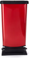 Rotho Paso -Prullenbak met pedaal - Rood - 40L