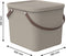 Rotho - Prullenbak van 40L - Opbergcontainer - cappuccino