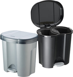 Rotho Roll Bob Afvalemmer 30L Zwart