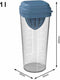 Rotho shaker met pers 1 l loft horizon blauw