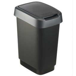 Rotho Twist Afvalbak - 10L - 24,8x18,1x33cm - Donkergrijs