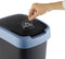 Rotho Twist Swing - Afvalbak 10L met klapdeksel - Recycling afvalverzamelaar - BPA-vrij - Zwart/Donkerblauw