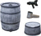 Roto 240 liter Grijs Voordeelset - Regenton - Houtlook - Bewatering - Complete Regenton Set