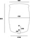 Roto 240 liter Grijs Voordeelset - Regenton - Houtlook - Bewatering - Complete Regenton Set