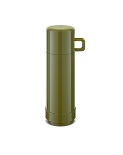 ROTPUNKT glass thermos flask content 0.500 l, olive (green)