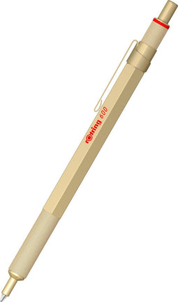 rOtring 600-balpen | medium punt | zwarte inkt | gouden behuizing | navulbaar