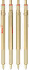 rOtring 600-balpen | medium punt | zwarte inkt | gouden behuizing | navulbaar