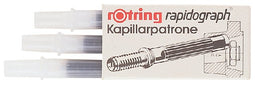 Rotring - Inktpatroon kapillair 590517 zwart | 20 stuks