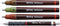 rOtring Isograph-pennenset technische pen en vulpotlood masterset | 3 fineliners (0,1 mm, 0,3 mm, 0,5 mm), vulpotlood (0,5 mm) en Kompas, plus accessoires | 10 stuks