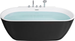 ROTSO - Badkuip - Zwart - 80 x 170 - Acryl