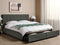 ROCHELLE - Bed opbergruimte - Donkergrijs - 180 x 200 cm - Polyester