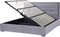 ROUEN - Bed met opbergruimte - Donkergrijs - 180 x 200 cm - Fluweel