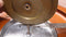 Roulette bak 36 cm mahonie hout/metaal