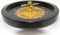 Roulette bak 36 cm.zwart hout MDF/metaal